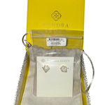 Kendra Scott New White Druzy Stud Earrings Photo 0