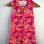 Tzu Tzu Allie Top Dizzy Neon Golf Tennis Club Sleeveless Racerback Shirt women S Pink Photo 0