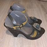 Decree  wood flower block Wedged heels Photo 0