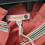 Sundry  Coral Cotton Button-Up NWT Photo 5