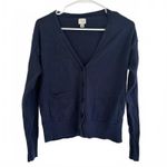 A New Day Any Day V-Neck Cardigan Sweater Navy Small Photo 0
