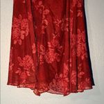 Almost Famous  Dark Red Floral Dress Photo 3