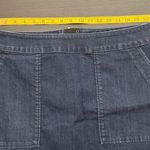 Ann Taylor LOFT Blue Pockets Back Zip Closure Denim Casual Mini Skirt Size 14 Photo 7