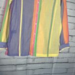 Lauren Ralph Lauren Pastel Stripe Button‑Up Shirt M Streetwear Y2K Preppy Blouse Purple Size M Photo 3
