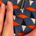 PaperMoon STITCH FIX Plus Size Holland Zipper Blouse Blue Orange Geometric Tank Photo 12