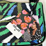 Diane Von Furstenberg Target Green Zebra Utility Crossbody Bag Photo 1