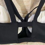 Secndnture athletic strappy sports bra black/silver women’s size XS Photo 7
