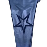 GapFit Blackout Technology Blue Flocked Star Print Leggings Activewear Photo 3