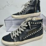 Golden Goose Slide Mid-Top Leather Stud Sneakers Photo 0