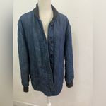 Rag and Bone  Dark Blue Jean Quilted Puffer winter Jacket size M Photo 3