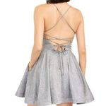 Speechless  | Silver Glitter Cocktail Dress Photo 2