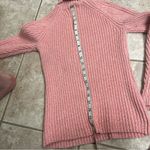 Sundance Turtleneck Ribbed Knit Pullover Sweater Marled Coral Small READ ! Photo 4