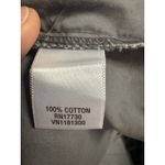 Converse  One Star Gray Utility Shirt Dress Button Front Long Sleeve Size L Photo 4