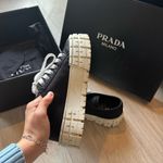Prada Monochrome Lace-Up Sneakers Photo 2