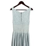 Alice + Olivia Sweater Dress Blue Sleeveless Maxi Skirt Metallic Sparkle Small Photo 4