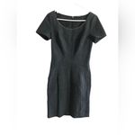 T Tahari  Gray Short Sleeve Dress Size Small Photo 1
