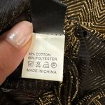 SheIn XL Black Gold Shimmer One Shoulder Semi Sheer Rouch Dress Photo 6