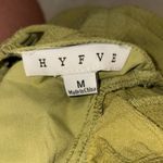 HYFVE Olive Puff Sleeve Blouse. Medium. Photo 4