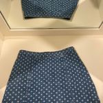 Kendall + Kylie denim blue and white print button from skirt waist 27 in. Photo 2