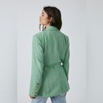 Free People Olivia Linen Blend Oversized Blazer Jacket in Pistachio Green Small Photo 12