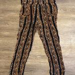 Amuse Society  Bohemian Print Elastic Waist Capri Pants Size M Photo 0