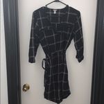 A New Day  3/4 Sleeve Checkered Shirt Dress Photo 1