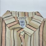 l*space L* Tan Notched Collar Crop Button Down Shirt Photo 6
