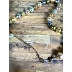 KJL Kenneth J. Lane 2009 Anniversary Special Multi Colorful Faux Pearl Necklace Blue Photo 7