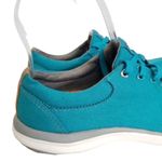 Teva Wander Lace Suede & Canvas Sneaker Shoes Lake Blue Size 5.5 1007765 Photo 5