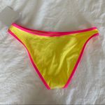 California Sunshine Neon pink and yellow  bikini bottoms Photo 3