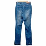 Peace Love World  Girlfriend Jeans Front Slit Straight Medium Wash Womens Size 28 Photo 3