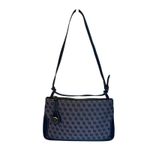 Dooney & Bourke  Slim Zip Top Shoulder Bag Lightweight Vintage Dark‎ Blue Photo 14