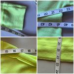 Free People Womens  Neon Yellow Waffle Knit Thermal Pullover Long Sleeve Shirt S Photo 4