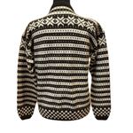 Vintage Norwegian Wool Cardigan Brødrene Søylænd Fair Isle Sweater M Nordic Brown Size M Photo 2
