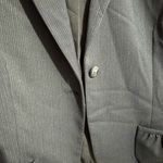 Tahari  Black Stripe Blazer Shoulder Pads Size 14 Photo 6