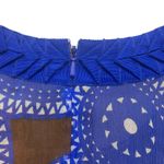 Tory Burch Forisa Silk Geometric Dress 4 Blue Brown Photo 7