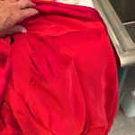 Norma Kamali Cowl Neck satin Gown, tiger red, M, $325 Photo 3