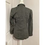 Lafayette 148  Gray Houndstooth Single Breasted Wool Blazer Shoulder Pads 0 Photo 2