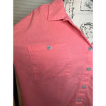 Isabel XXL Pink Short Sleeved Button Down Shirt Photo 4