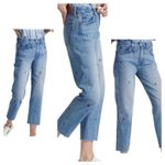 Lucky Brand  Sienna Boyfriend Jeans 4/27 Light Wash Embroidered Raw Hem Denim Photo 15