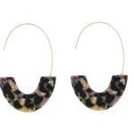Acetate Board Design Hoop Earrings Minimalist Leisure Style Resin Jewelry Trendy Photo 0