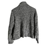 Madewell  Marled Wide Rib Knit Black White Turtleneck Sweater Size Small Photo 11