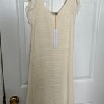 House of Harlow 1960 Cream Knit Ruffle Midi Dress Photo 2