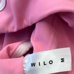 WILO The Label Pink and White Razorback Sports Bra Size M Photo 2