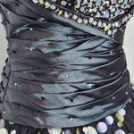 Anjali Black Strapless Ball Gown NWT Size 6 Formal Beaded Homecoming Dress Photo 6