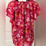 Pleione Nordstrom Floral Flutter Sleeve Top Photo 1