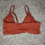 Romwe Rust Orange Strappy Bikini Top Photo 2