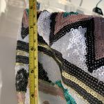 Strapless Sequin Mint Green Dress Mardi Gras Size L Photo 8