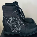 Sorel Joan of Arctic Waterproof Wedge III Lexie Lace-Up Bootie, Black, 10, NWT Photo 2