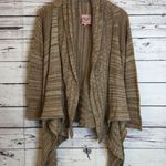 Romeo + Juliet Couture flutter open Front cardigan Women’s Size S Small Tan Photo 3